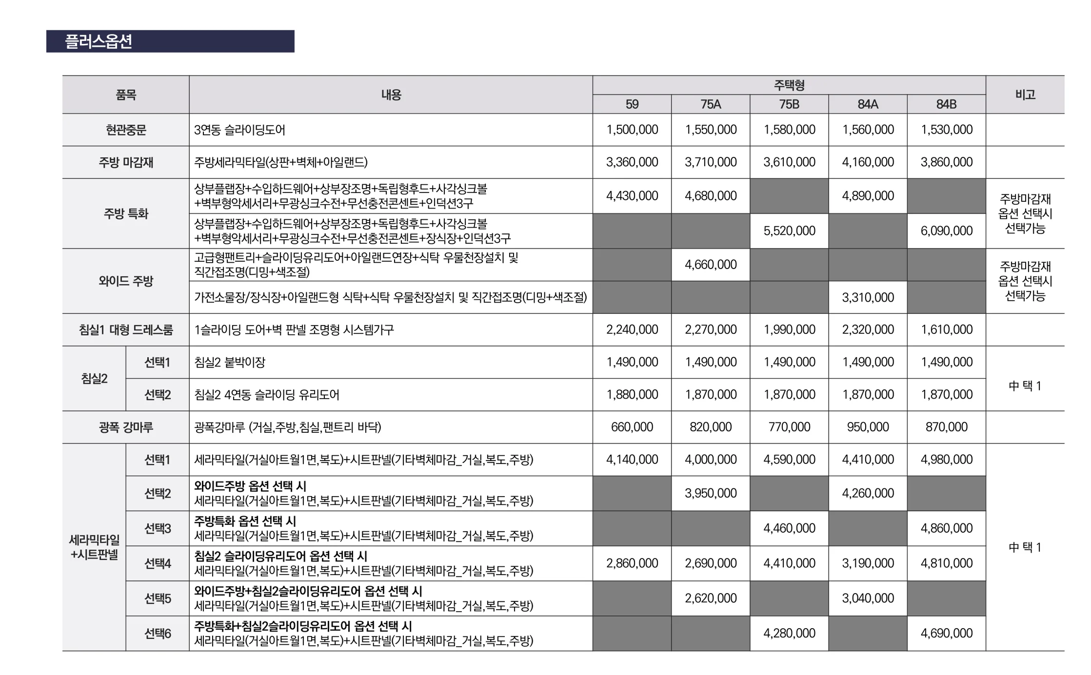 플러스옵션 안내 1